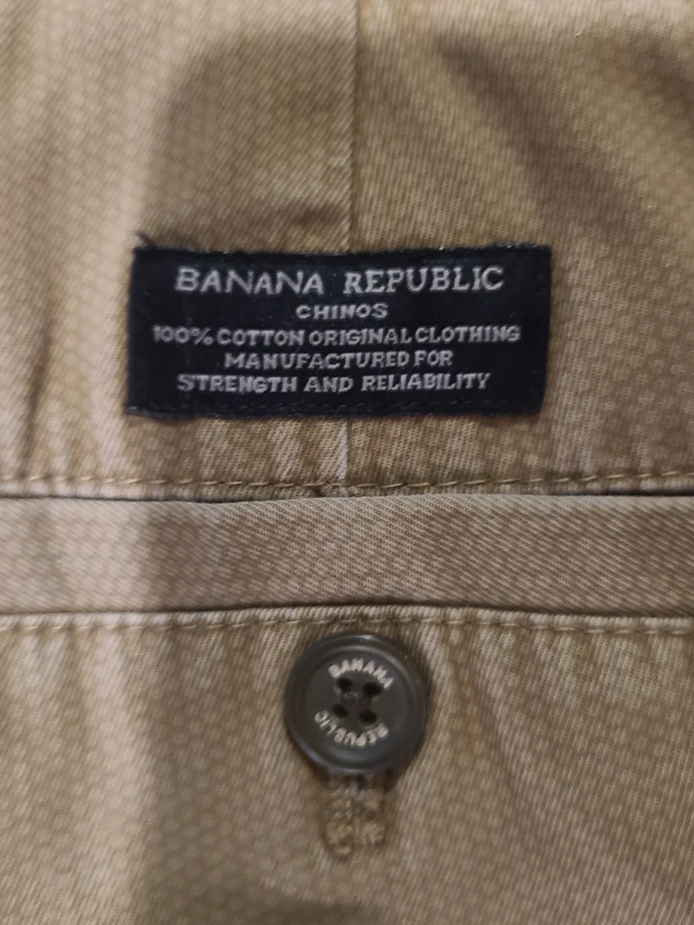 Banana Republic Men's Chinos in Olive-Tan
